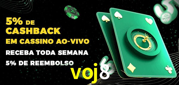 Promoções do cassino ao Vivo voj8